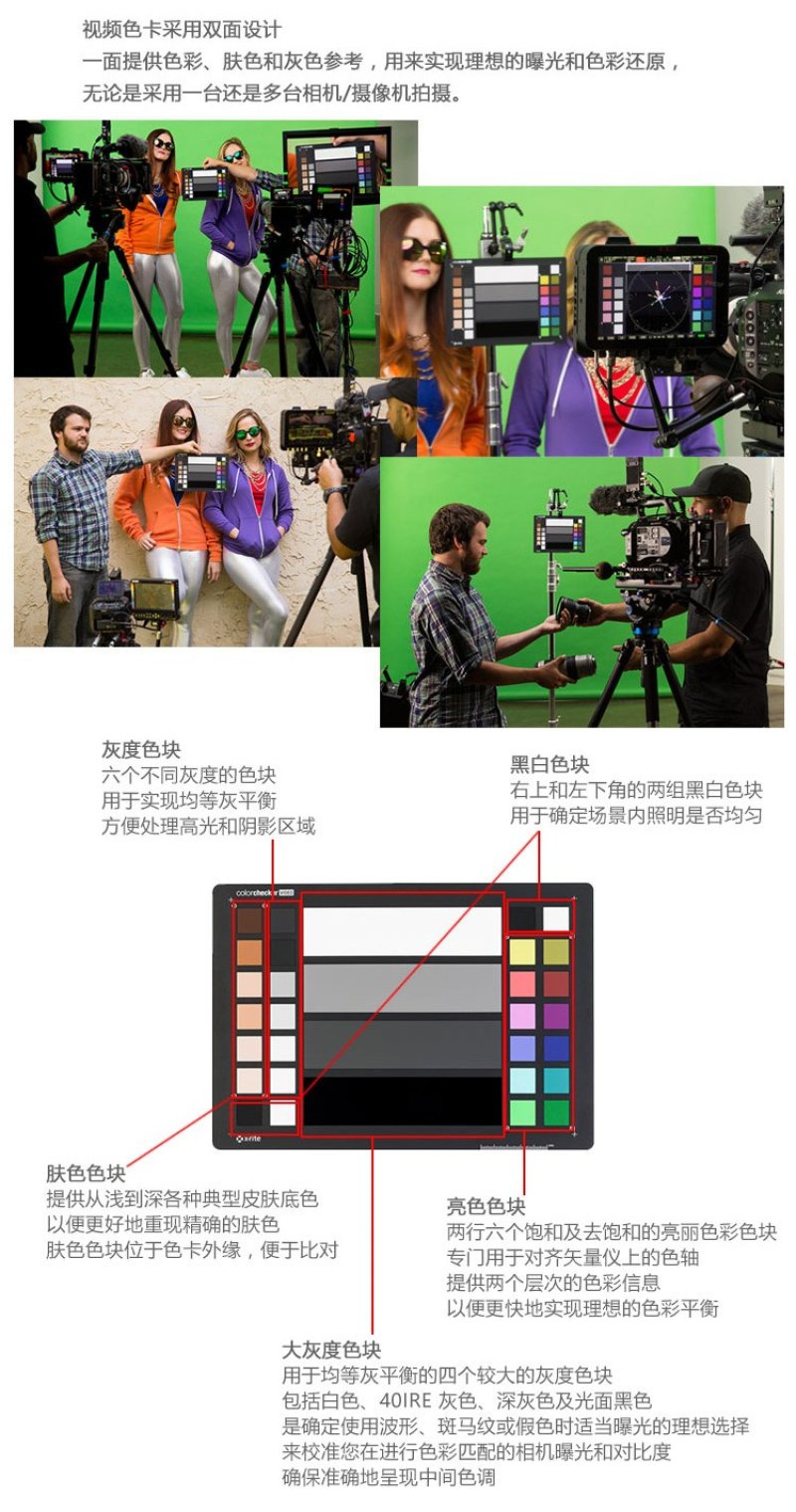 ColorChecker Video 专业视频调色色卡